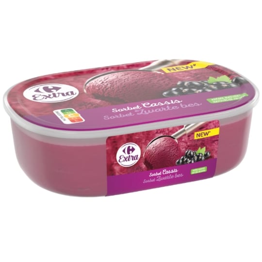 Sorbet en Bac Cassis CARREFOUR EXTRA