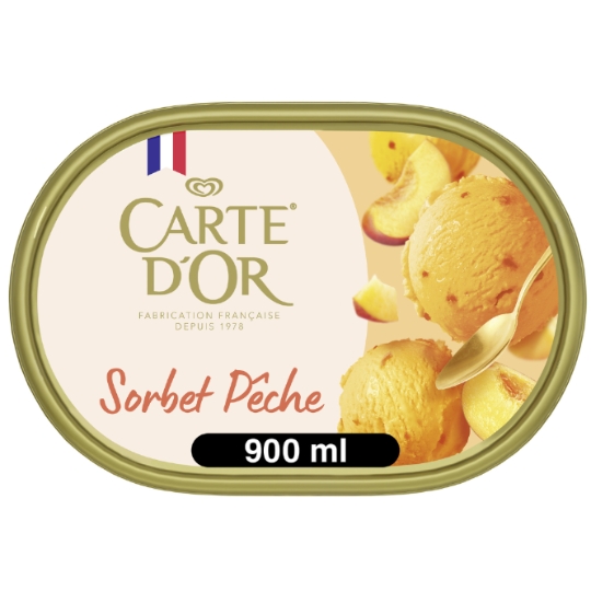 Sorbet en Bac Pêche CARTE D'OR