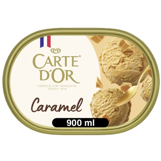 Glace en Bac Caramel Fleur de Sel de Camargue CARTE D'OR