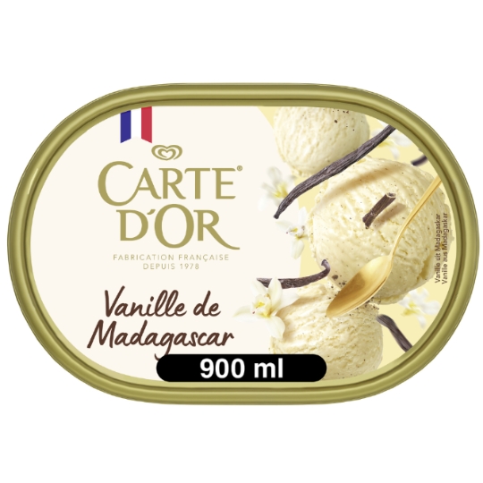 Glace en Bac Vanille de Madagascar CARTE D'OR