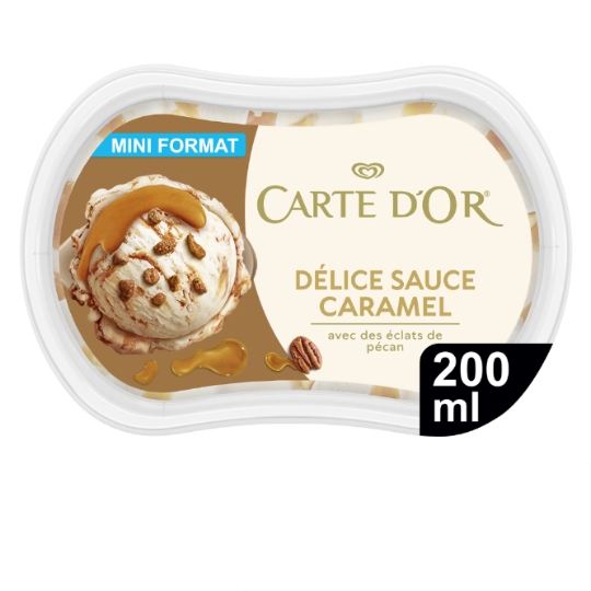 Glace en Bac Vanille Sauce Caramel CARTE D'OR