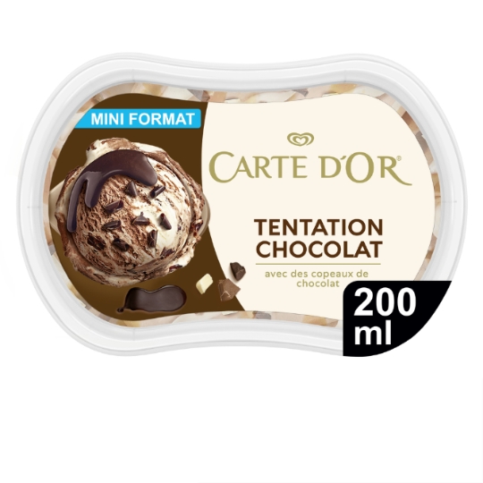 Glace en Bac Chocolat Lait Noir et Blanc CARTE D'OR