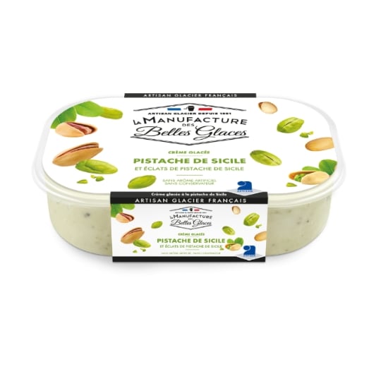 Glace en Bac Pistache LA MANUFACTURE DES BELLES GLACES