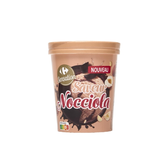 Glace en Pot Chocolat Noisettes CARREFOUR SENSATION