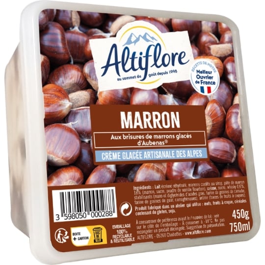 Glace en Bac Marrons ALTIFLORE