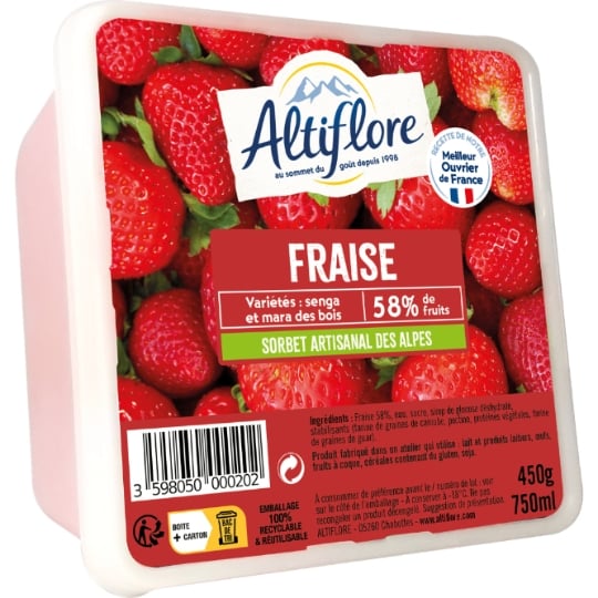 Sorbet en Bac Fraise ALTIFLORE