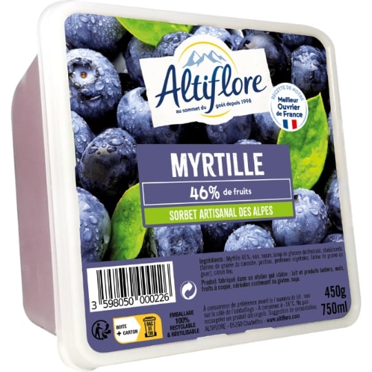 Sorbet en Bac Myrtille ALTIFLORE