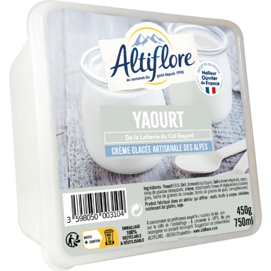 Glace en Bac Yaourt ALTIFLORE