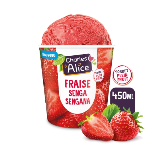 Sorbet en Pot Fraise Senga Sengana CHARLES & ALICE