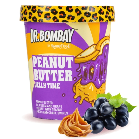 Glace Beurre de Cacahuètes Raisin DR BOMBAY