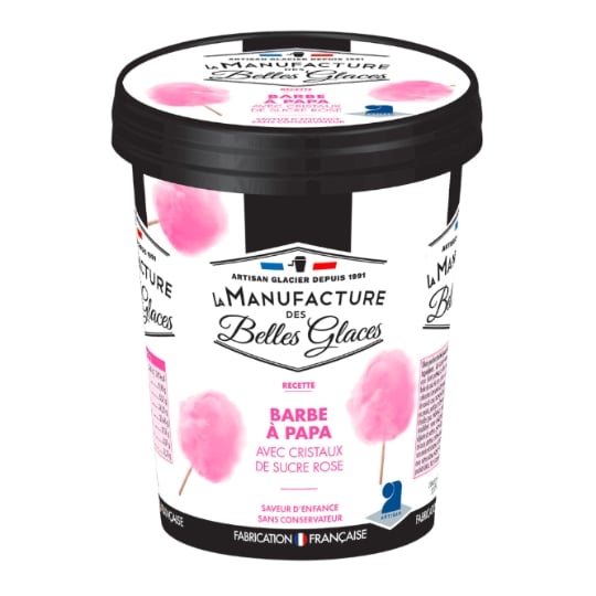 Glace en Pot Barbe à Papa LA MANUFACTURE DES BELLES GLACES