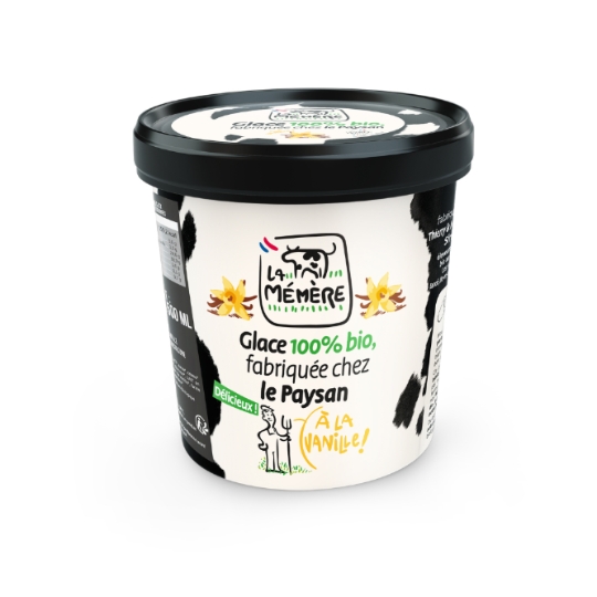 Glace en Pot Vanille Bio LA MEMERE