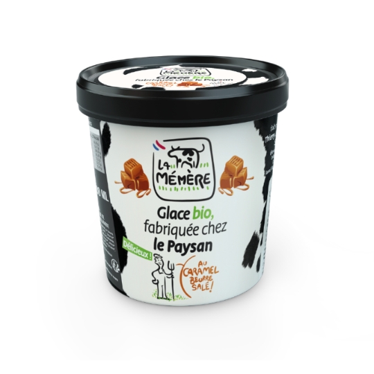 Glace en Pot Caramel Beurre Salé Bio LA MEMERE