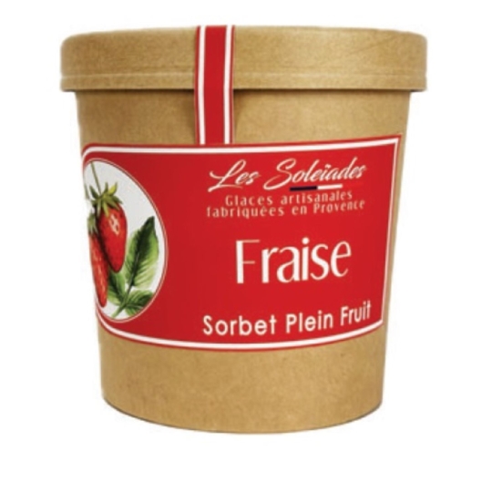 Sorbet en Pot Fraise LES SOLEIADES