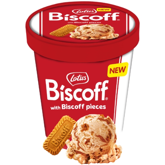 Glace en Pot Caramel Biscuits Caramélisés Biscoff LOTUS