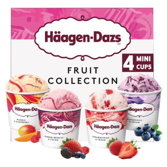 Glace en Pot Assortiment Fruit Collection HAAGEN-DAZS