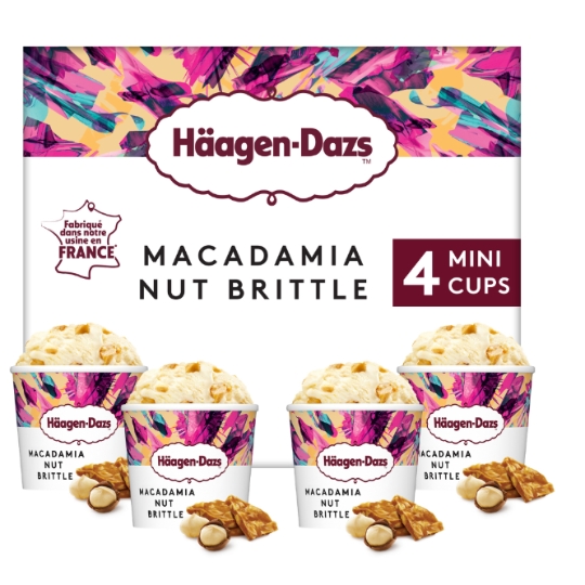 Glace en Pot Vanille Macadamia Caramélisées HAAGEN-DAZS