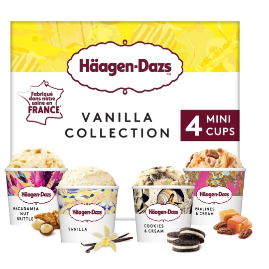 Glace en Pot Assortiment Vanilla Collection HAAGEN-DAZS