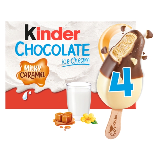 Glaces Bâtonnets Chocolat Caramel et Lait KINDER