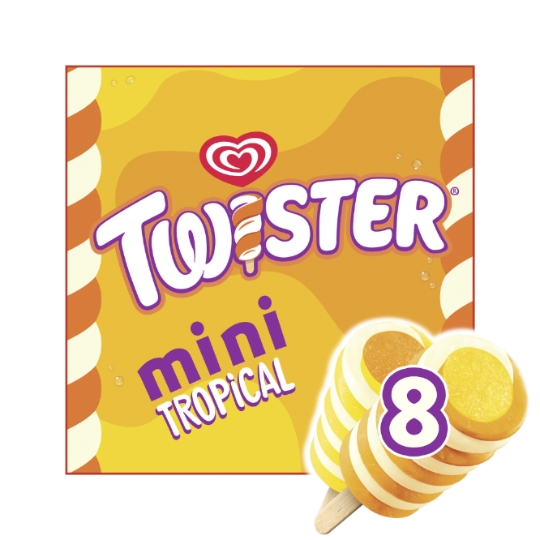 Glaces Bâtonnets Vanille Fruits Exotiques MIKO