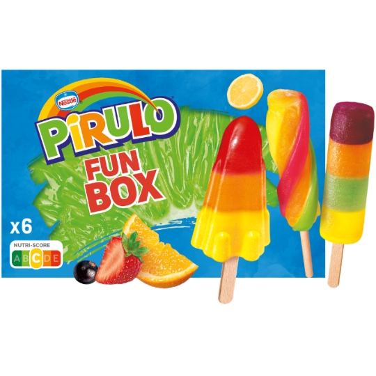 Glaces Bâtonnets à l'Eau Assortiment PIRULO