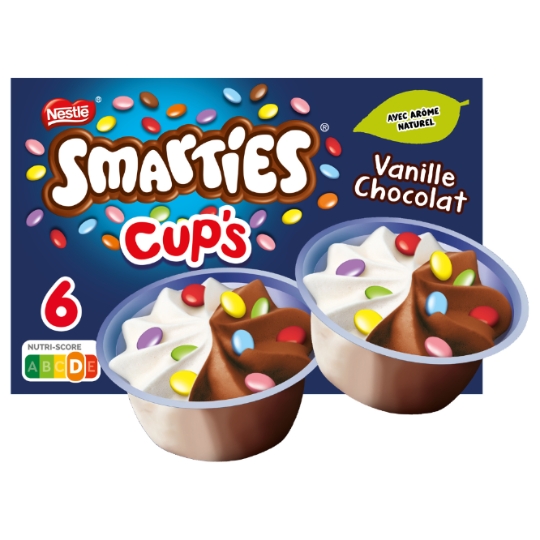 Glace en Pot Vanille Chocolat et Bonbons Chocolat SMARTIES