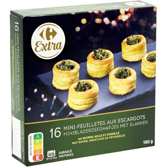Mini Feuilletés escargots CARREFOUR EXTRA