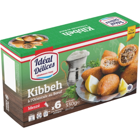 Kibbeh à l'Orientale au Bœuf Mezzé Halal IDEAL DELICES