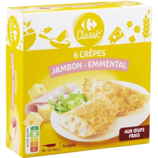 Crêpes jambon emmental CARREFOUR CLASSIC'