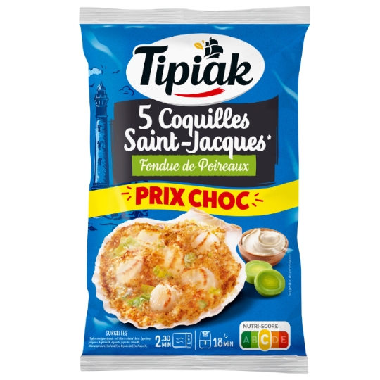 Coquilles St-Jacques Fondue de Poireaux TIPIAK