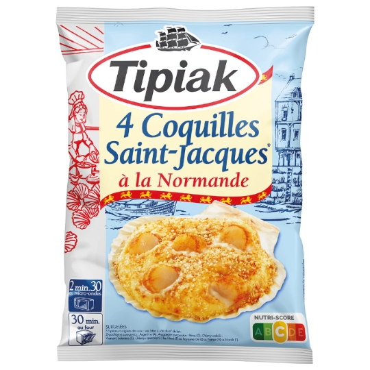 Coquilles St-Jacques à la normande TIPIAK