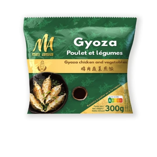 Plat cuisiné gyoza poulet et légumes MEI ASIA