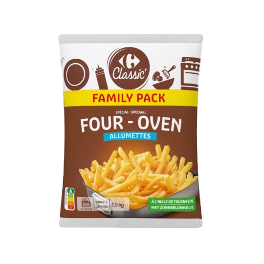 Frites allumettes spécial four CARREFOUR CLASSIC'