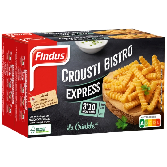 Frites crinkle crousti bistro FINDUS