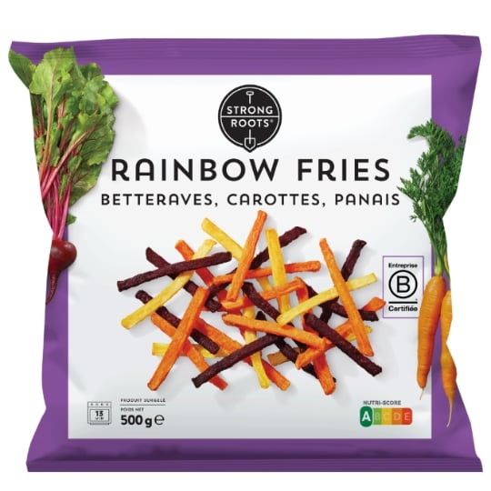 Frites de Légumes Betteraves, Carottes, Panais Rainbow Fries STRONG ROOTS