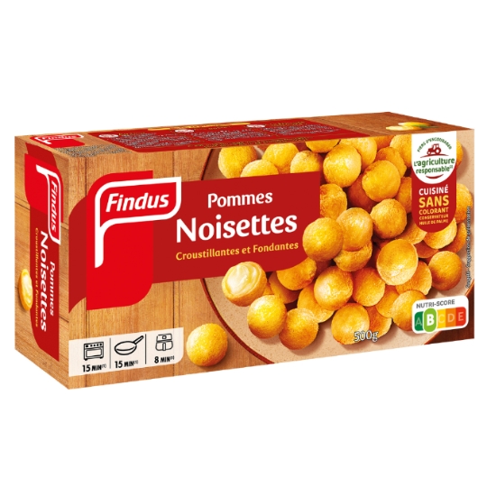 Pommes Noisettes Croustillantes et Fondantes FINDUS