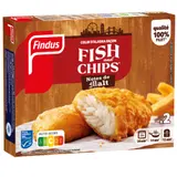 Poissons panés Colin d'Alaska MSC façon fish & chips notes de Malt FINDUS