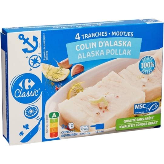 Colin d'Alaska en tranches CARREFOUR CLASSIC'