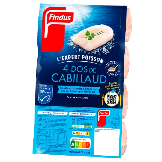 Dos de cabillaud MSC FINDUS