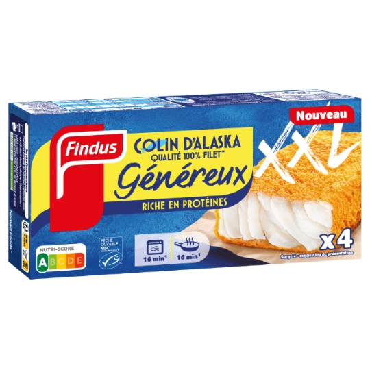 Poisson Pané Colin d'Alaska FINDUS