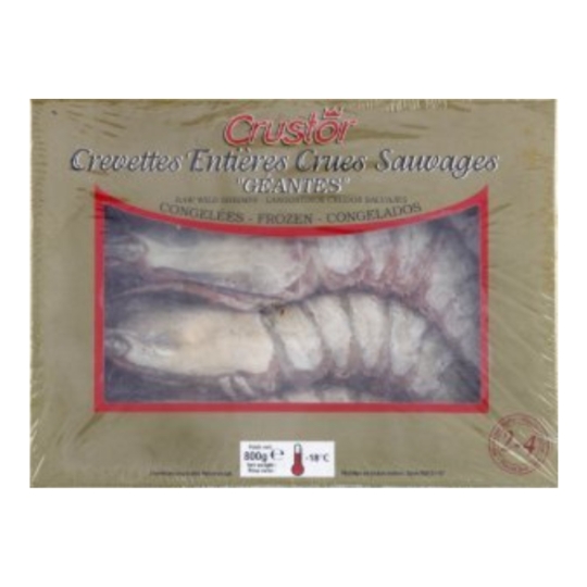Crevettes Entières Crues entières, crues et sauvages CARREFOUR