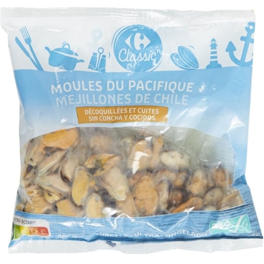 Moules décoquillées cuites CARREFOUR CLASSIC'