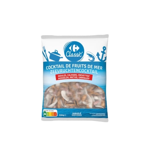 Trio de Fruits de Mer Moules Calmars et Crevettes CARREFOUR CLASSIC'