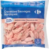 Crevettes Sauvages Nordiques Entières Cuites CARREFOUR EXTRA