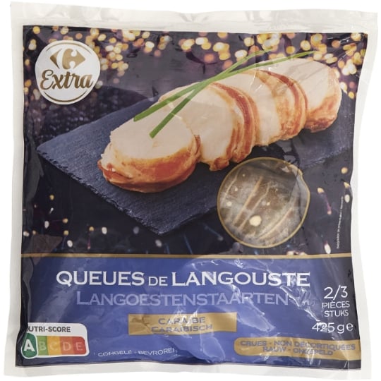 Queues de langouste Caraïbe crues CARREFOUR EXTRA