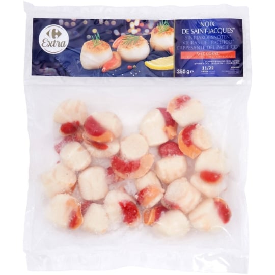 Noix de St-Jacques avec Corail CARREFOUR EXTRA