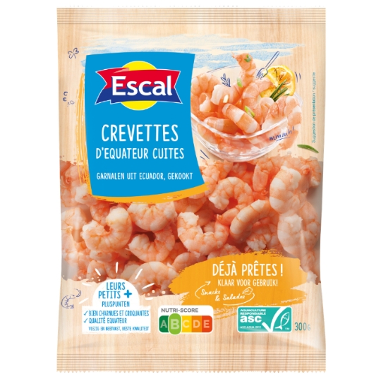 Queues de Crevettes Cuites Décortiquées ASC ESCAL