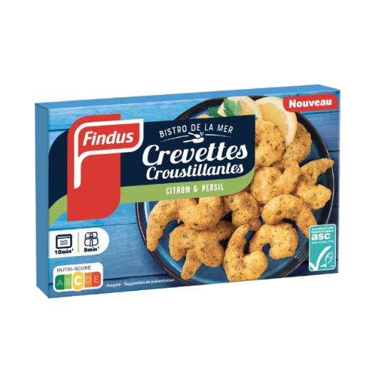 Crevettes Croustillantes Citron & Persil FINDUS