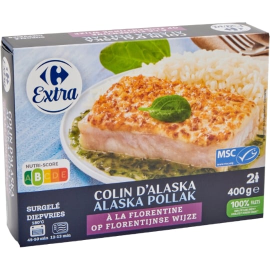 Colin d'Alaska à la florentine CARREFOUR EXTRA