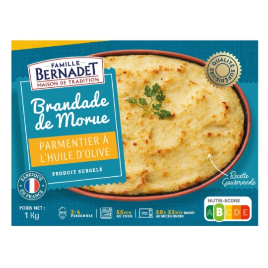 Plat cuisiné brandade de morue BERNADET